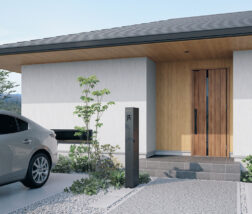 シンプルモダンな玄関に映える機能門柱！おすすめデザインと素材