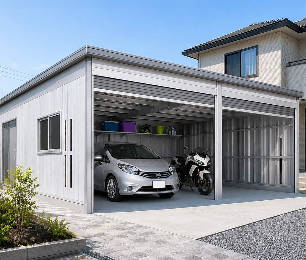 バイク・収納用途なら「余白」が重要