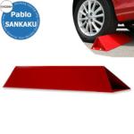 <br>カツデンアーキテック パブロサンカク  Pablo-Sankaku <br>イメージ：シグナルレッド 車止め おしゃれ  パーキングブロック 駐車場用品